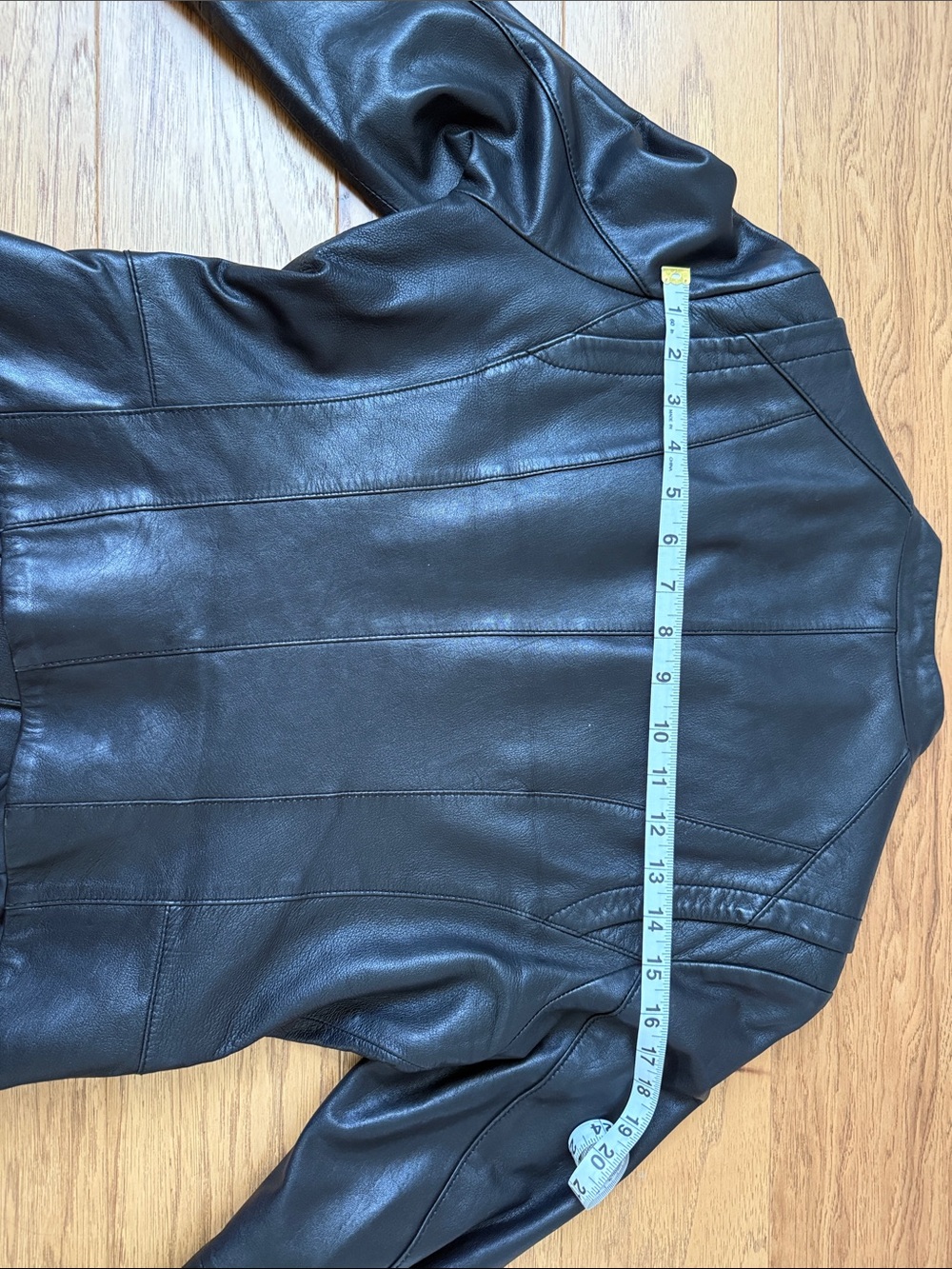 Michael Kors Black Leather Jacket, Medium - Picture 13 of 13